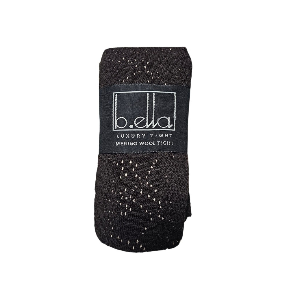 B.ella Italy Luxery Tights Merino Wool Brown - Picture 1 of 3